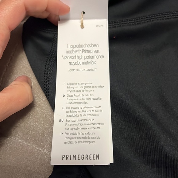 Adidas women’s cycling shorts, black with adidas stripe on each leg - Picture 7 of 10